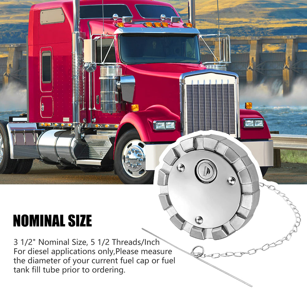 OURWILLSM four keys set for locking diesel cap on truck