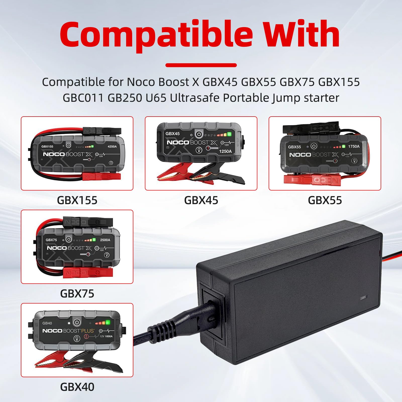 Ousaly NOCO GB70 adapter side view highlighting compact, space-saving design.