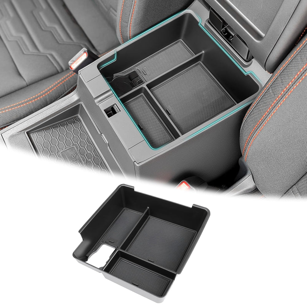 OUSUWO center console organizer tray front view keeps essentials within easy reach