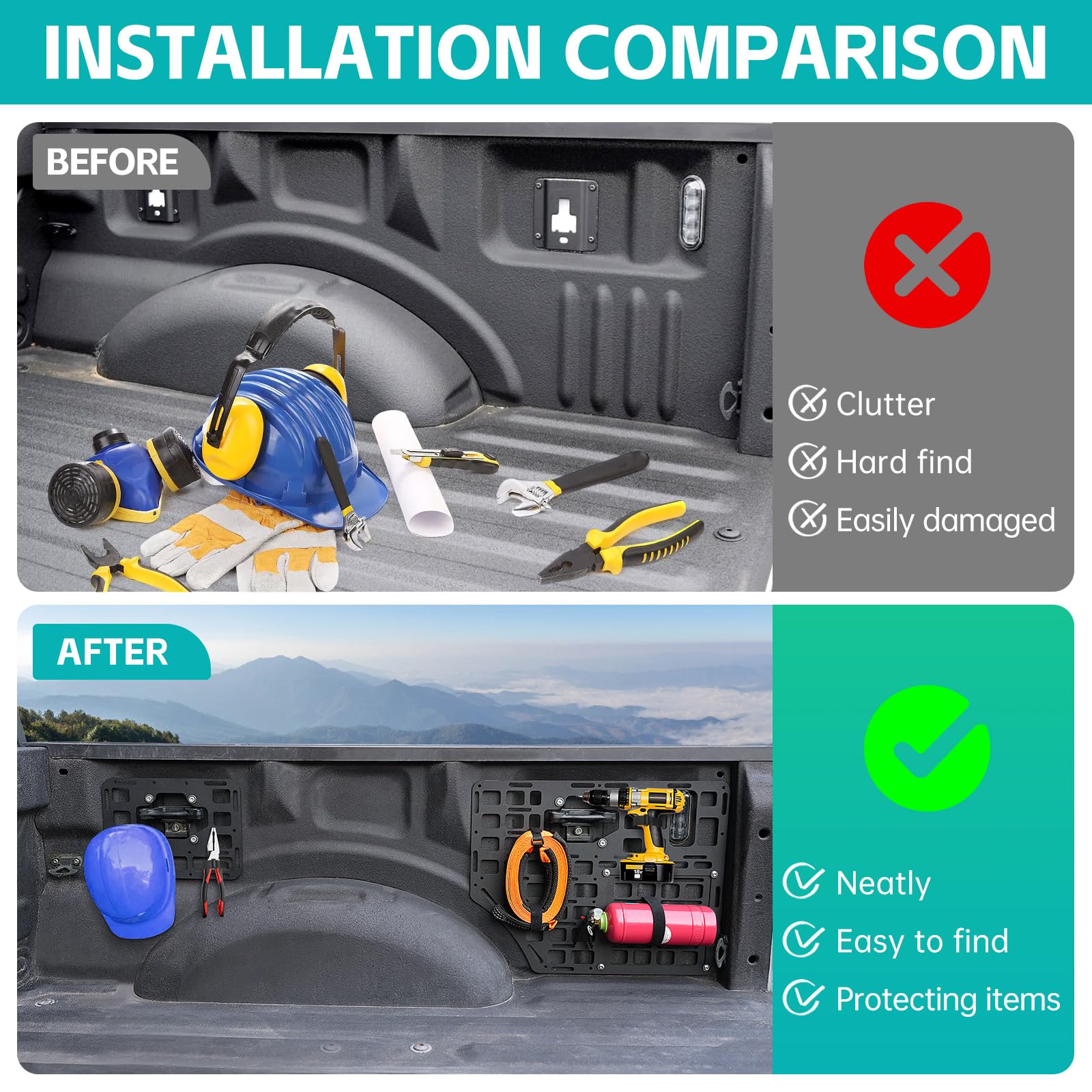 OUSUWO drill-free install on F-150 video guide for quick mounting
