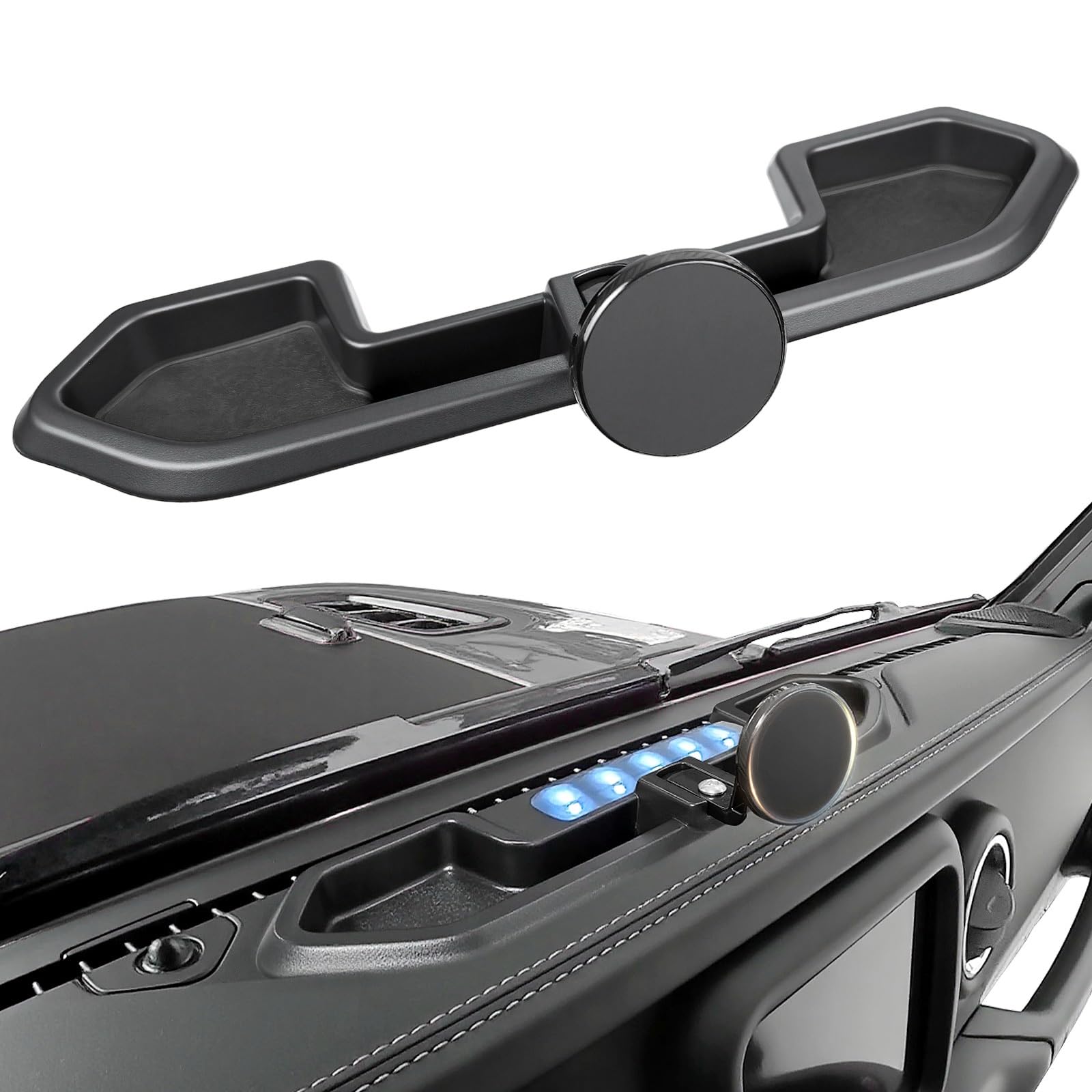 OUSUWO magnetic dash mount for Jeep Wrangler, ideal for quick, hands-free navigation at a glance.