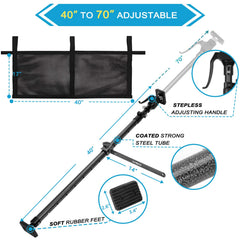 OUTIMATE Cargo Bar secures gear in bed to prevent shifting.