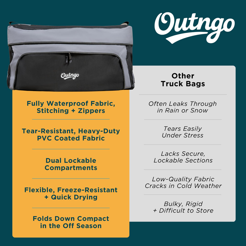 Outngo bag accommodates tents, chairs, and coolers for camping