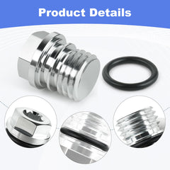 Outopakkle aluminum oil drain plug compatible with EZ GO 2008 and newer models