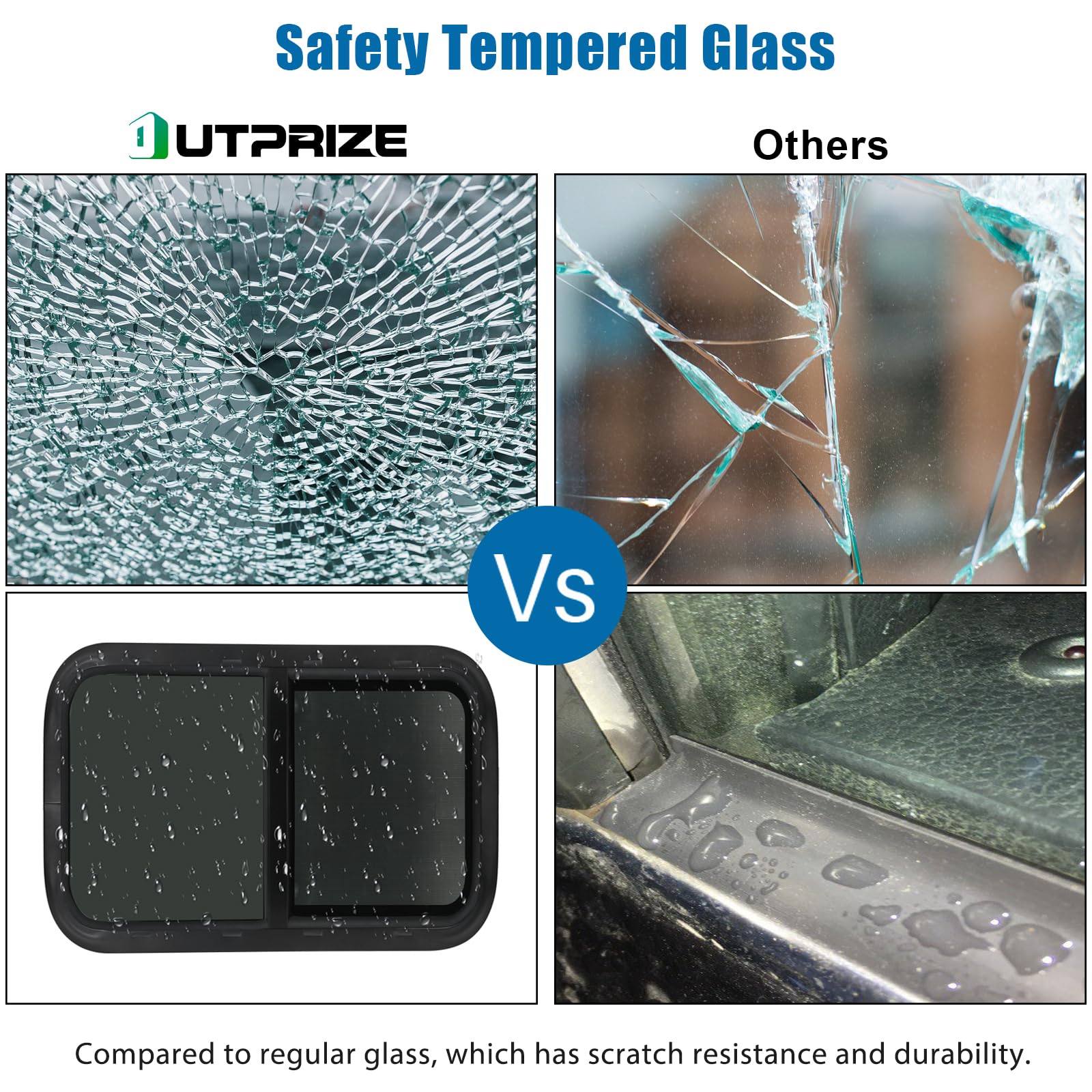 OutPRIZE 42x22 shade option reducing glare in bright cabins