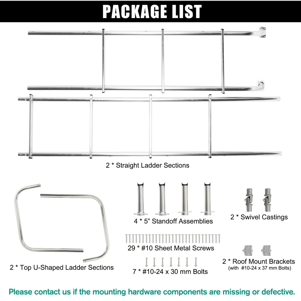 OUTPRIZE aluminum rv-ladder corrosion-resistant construction for long-lasting outdoor use.