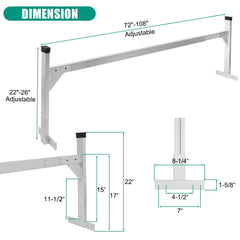 OUTPRIZE trailer ladder rack adjustable height demonstrates versatility for different trailer types.