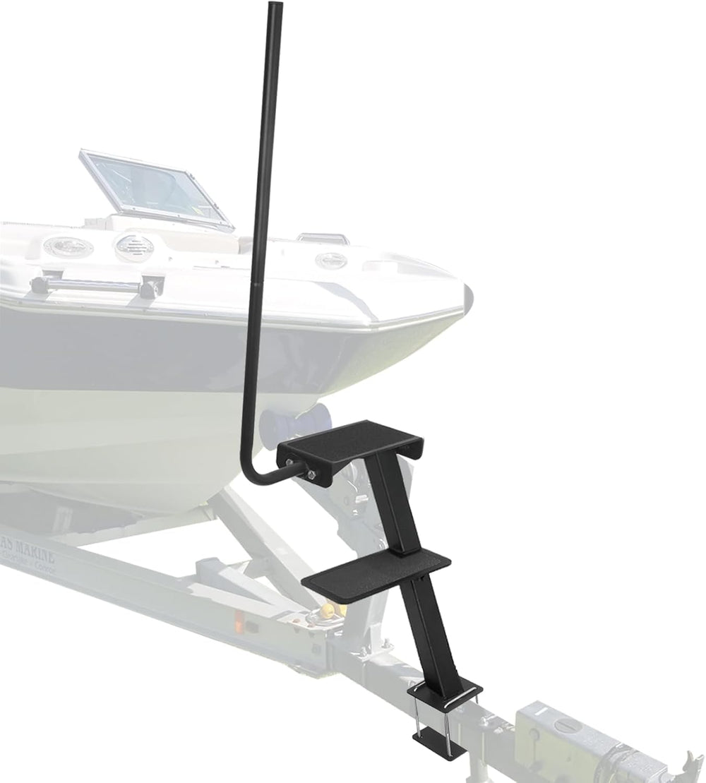 OUTPRIZE boat trailer step shows a heavy-duty steel frame for durability.