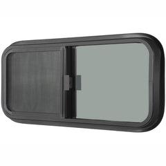 OUTPRIZE horizontal RV window 42x12 tinted glass for privacy and heat reduction.
