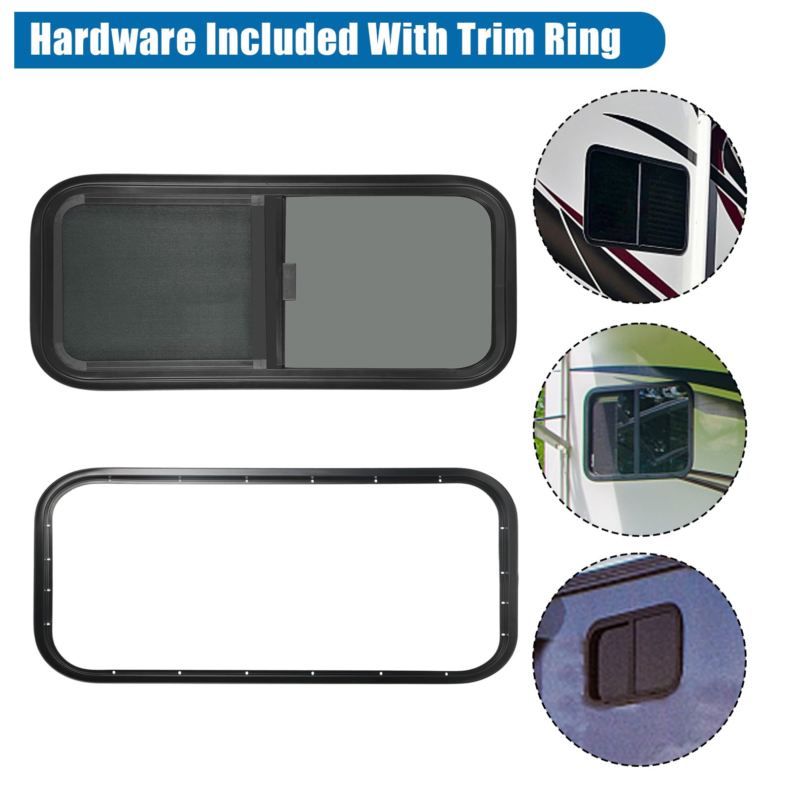 OUTPRIZE window trim ring enables quick and tidy installation.