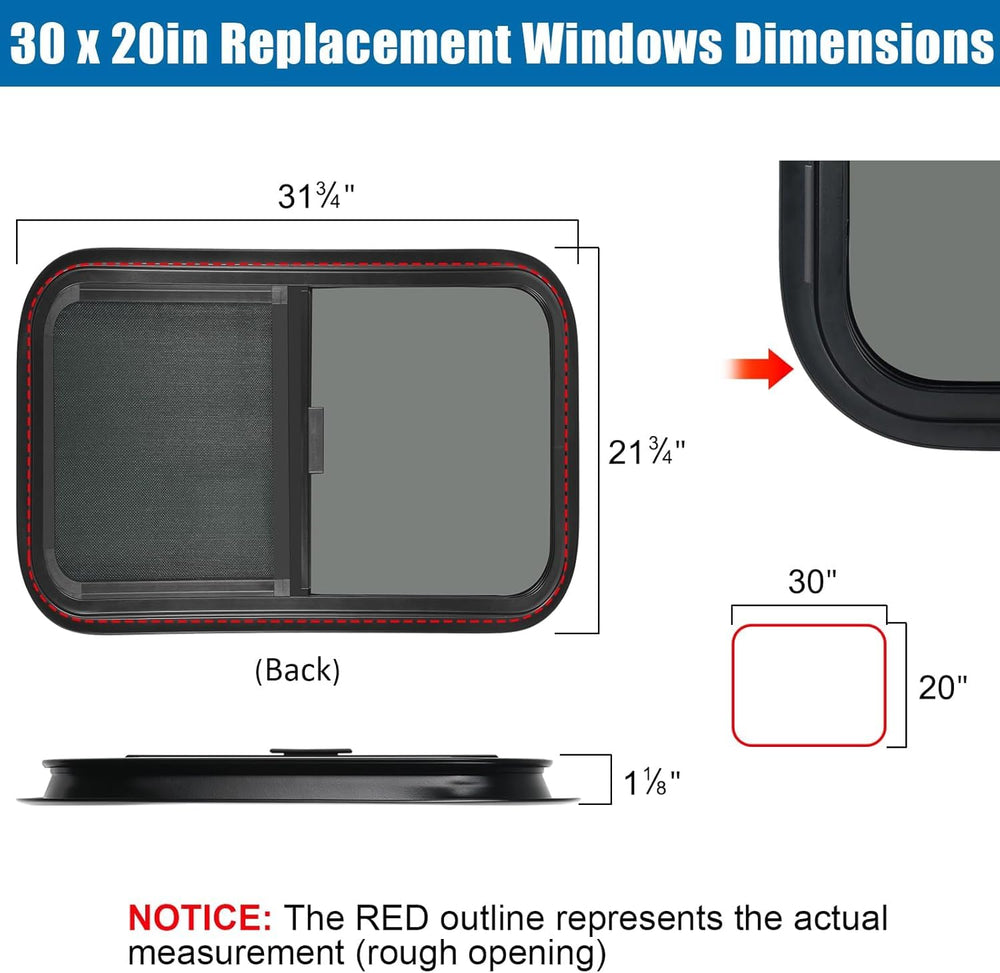 OUTPRIZE horizontal window tinted glass provides privacy and sun protection.