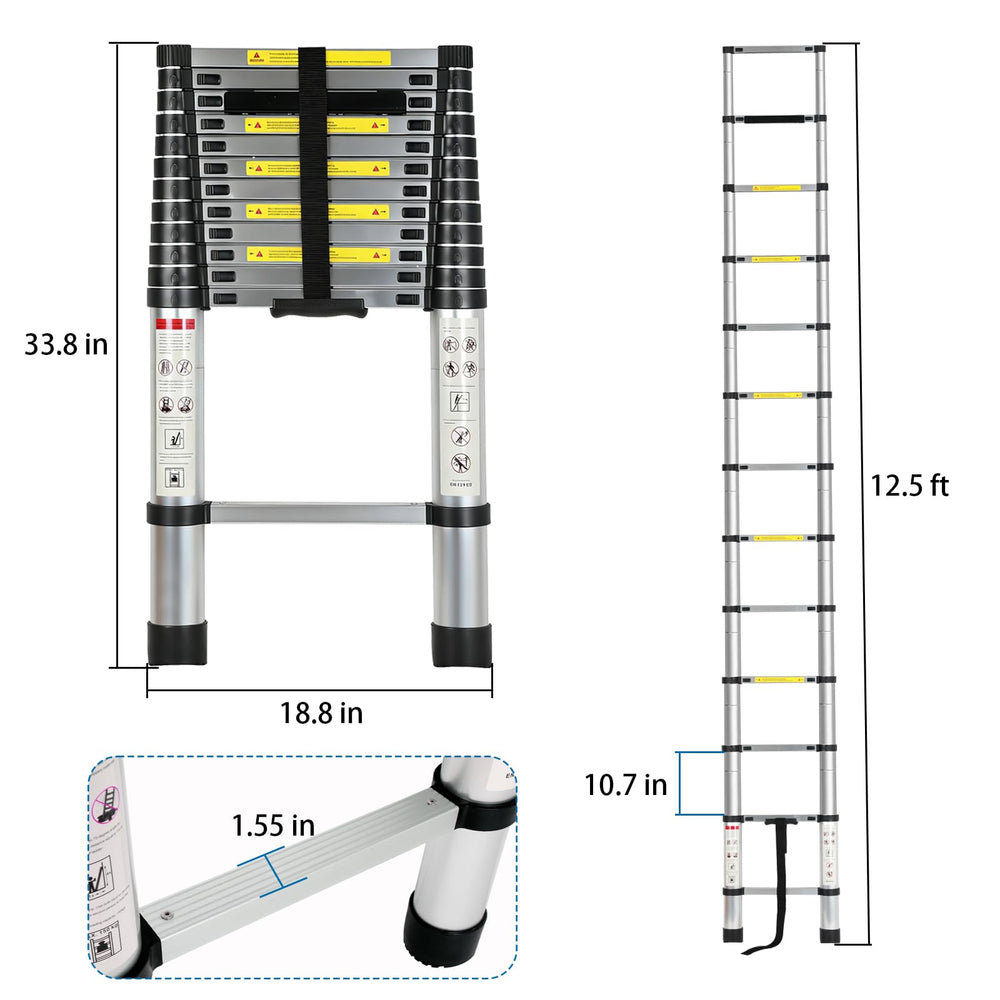 OUTPRIZE lippert-on-the-go-receiver-compatible RV ladder shows easy mounting and quick setup.