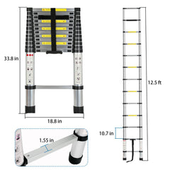 OUTPRIZE lippert-on-the-go-receiver-compatible RV ladder shows easy mounting and quick setup.