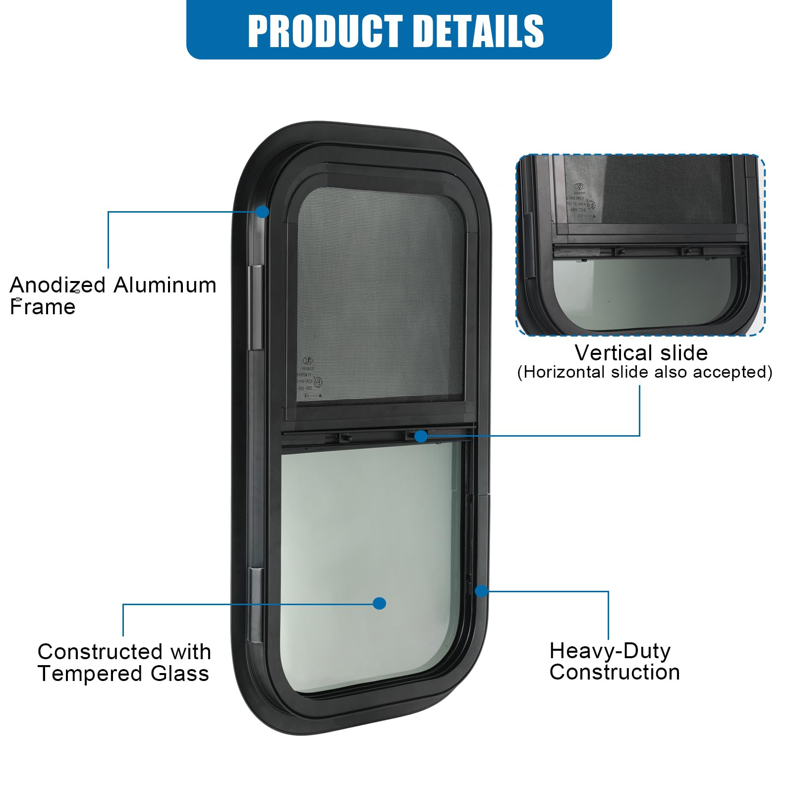 OUTPRIZE rv window mesh screen blocks insects while letting air flow.