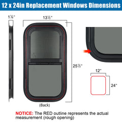 OUTPRIZE rv window trim ring and frame for easy installation and a tidy fit.