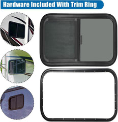 OUTPRIZE window with black trim ring for simple, secure installation.