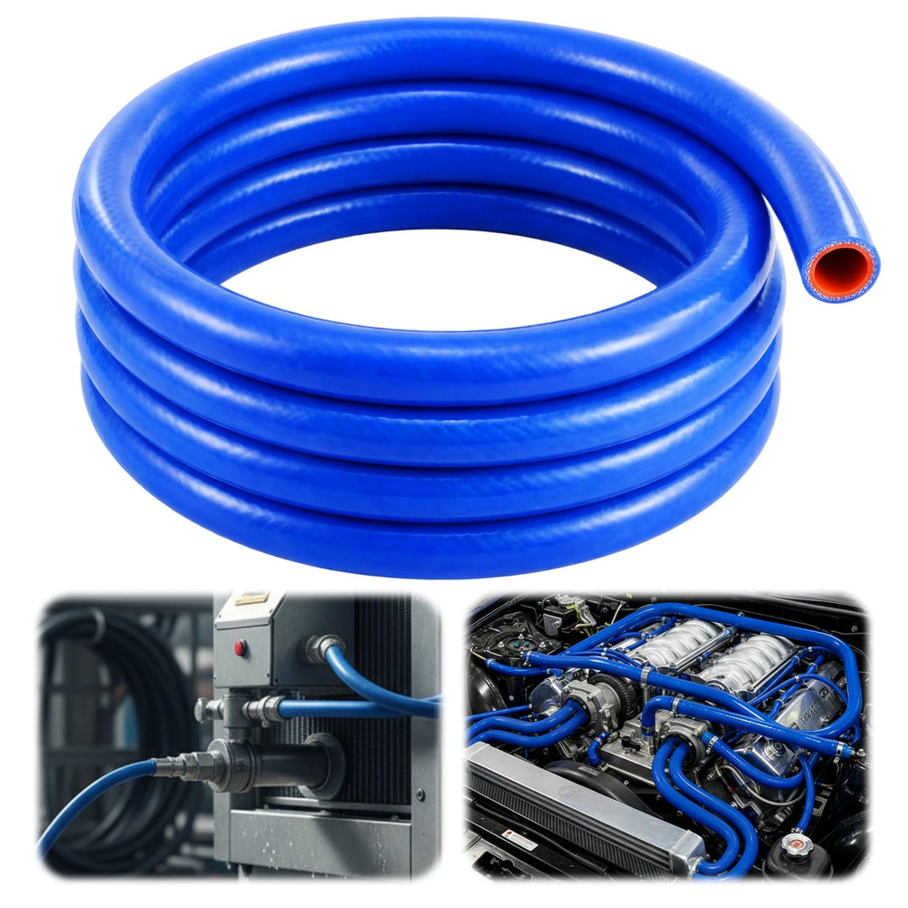 Outus 3/4-inch ID silicone heater hose in blue for durable coolant transfer.