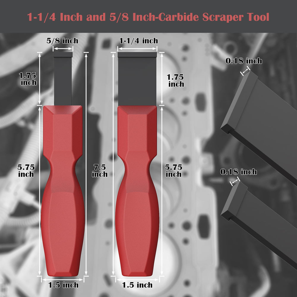 OUXIO 1-1/4 inch blade for precise gasket removal on metal