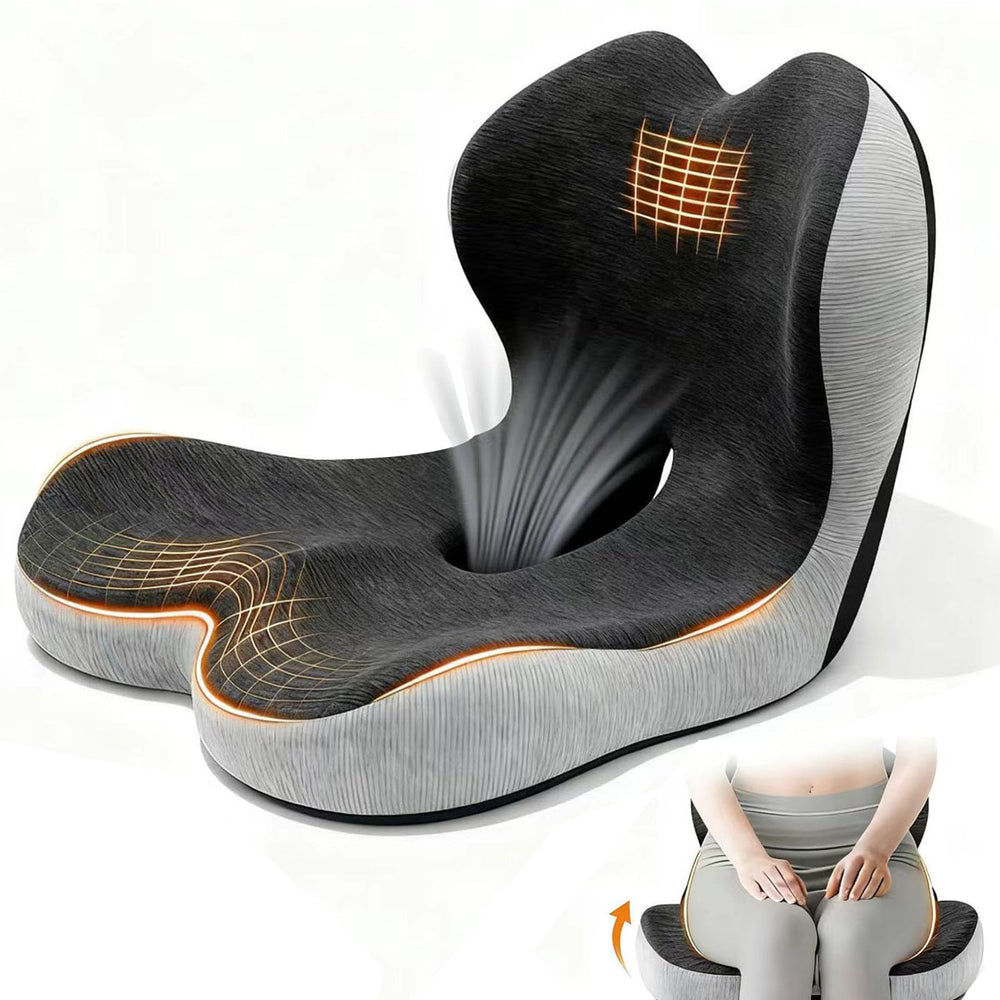 OUYFDG car seat cushion with 3.94 inch lift for long drives and comfort
