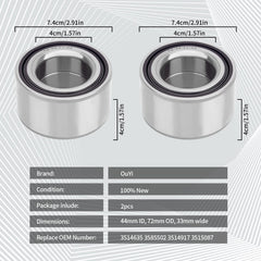 OuYi rear wheel bearing for Polaris Ranger 800 enhances stability and reliability