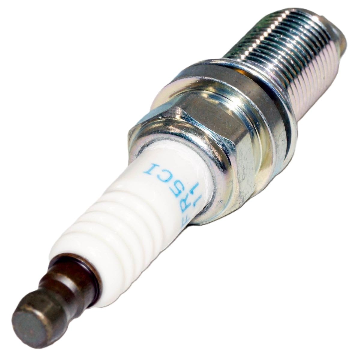 Pre-gap 1.1 mm NGK spark plug with washer for easy installation.