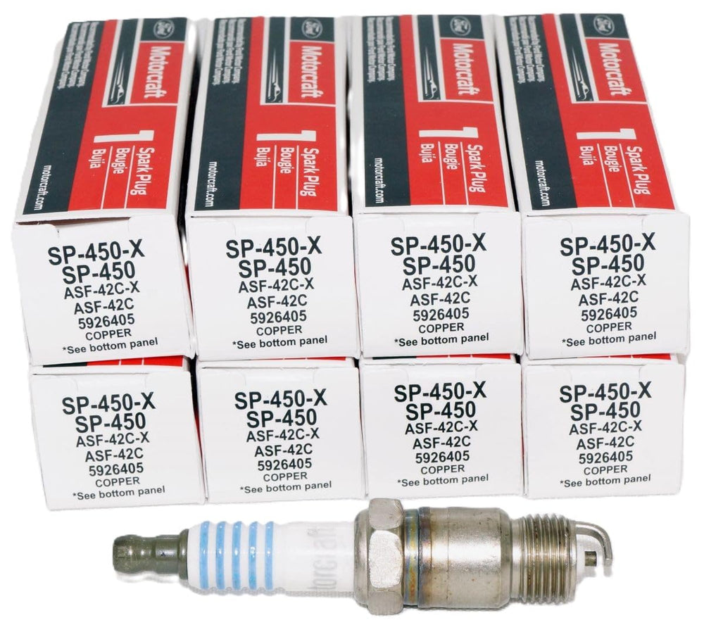 OverstockDirect SP450X spark plug in original OEM packaging for reliable installation