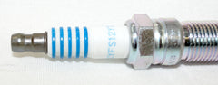 OverstockDirect SP580X iridium spark plug close-up with precise electrode design