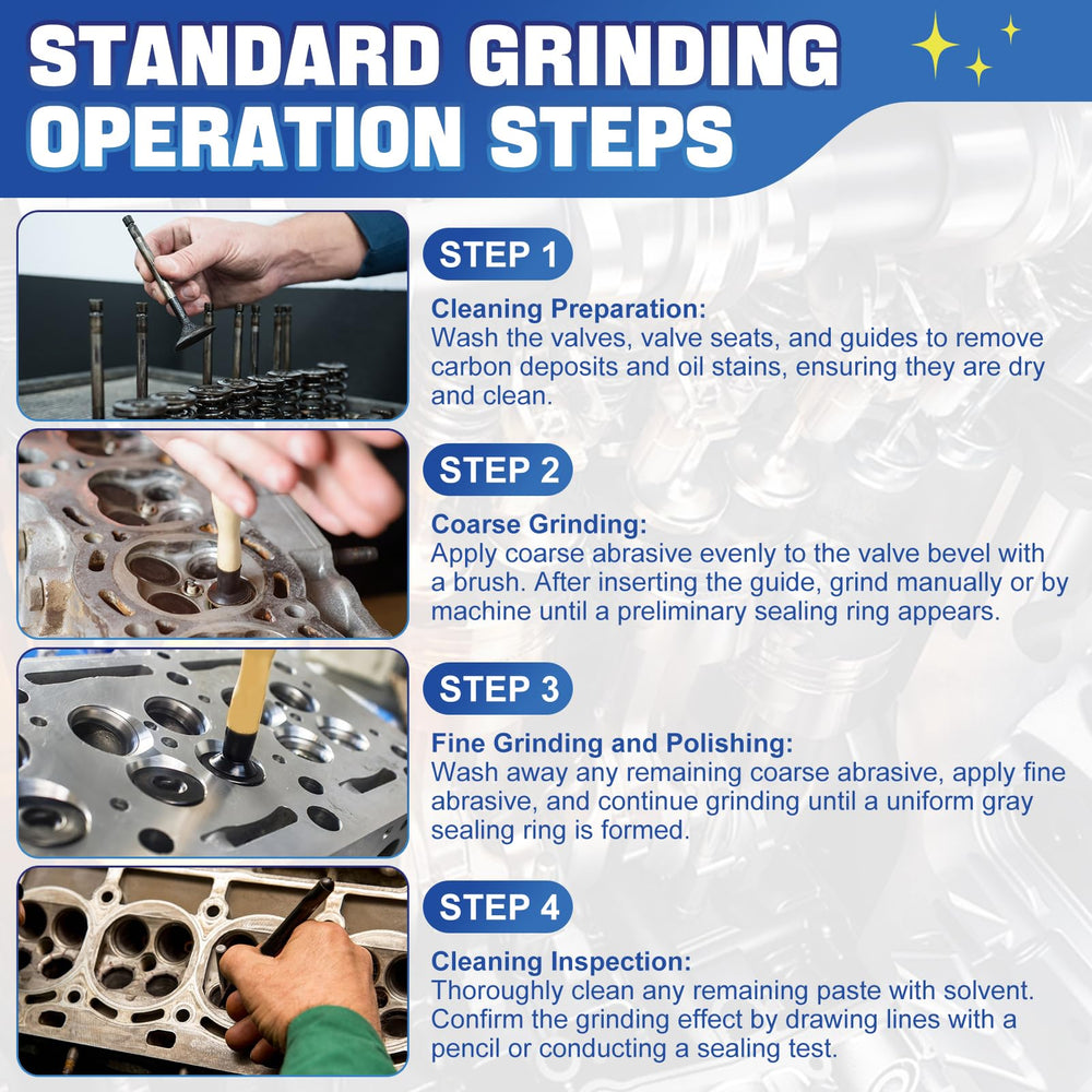 OverZyn fine polishing paste restores smooth valve sealing surfaces.