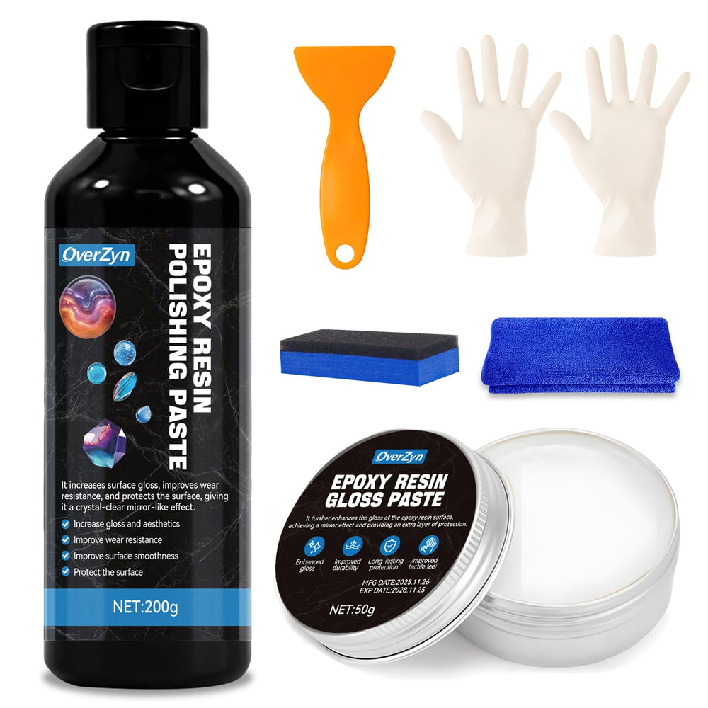 OverZyn resin polishing kit set for a showroom-ready finish