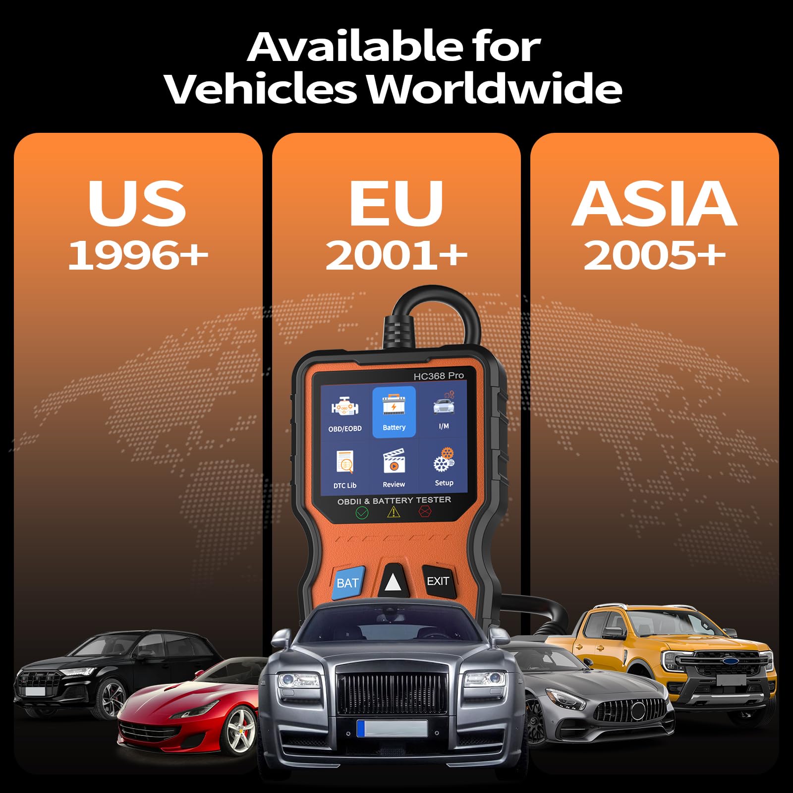 OWMSIC OBD2 Scanner with compact design fits handheld use.