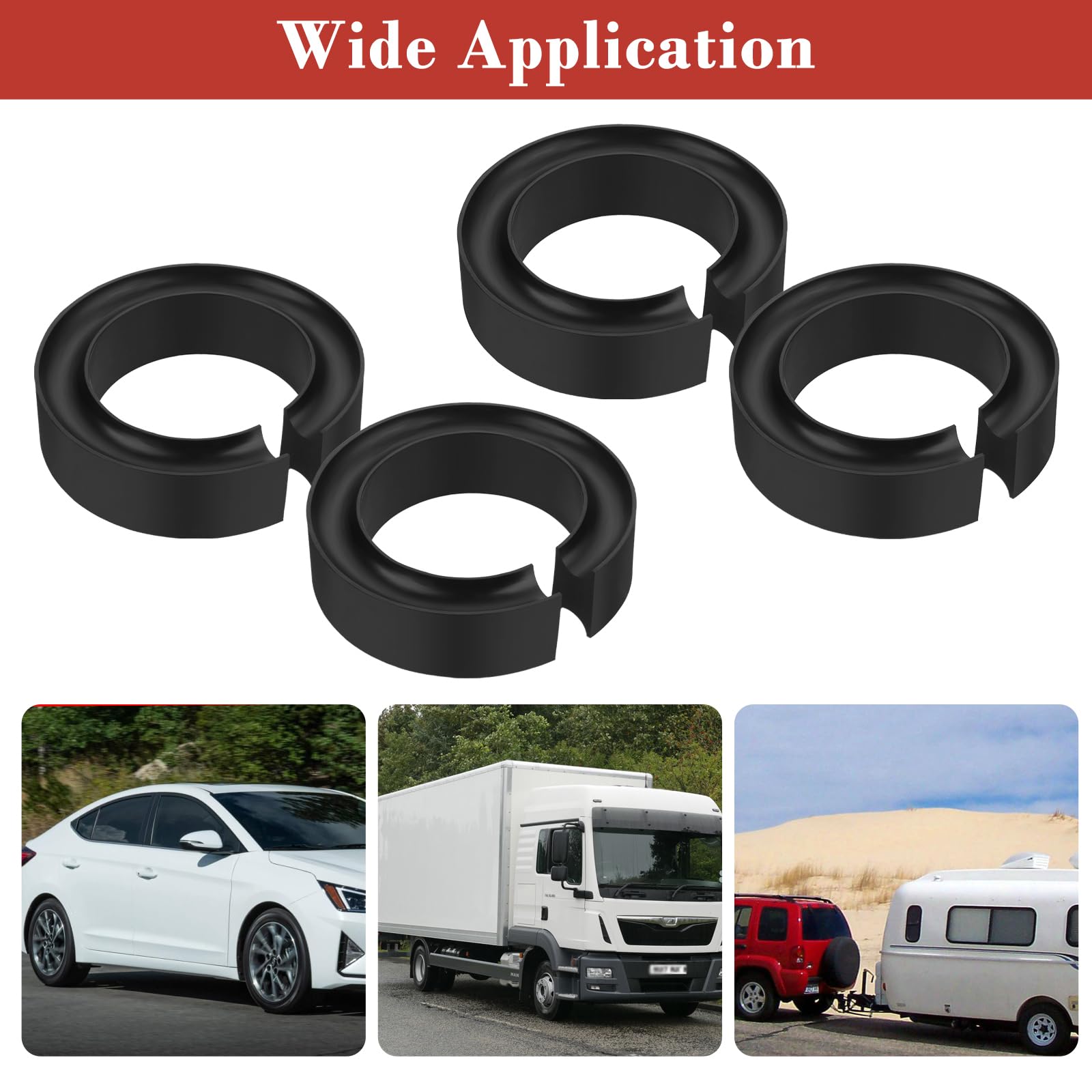 OwnMy spacers installed on a truck improve load stability.