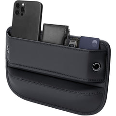 Owntow premium leather gap filler sits between seat and console to prevent drops.
