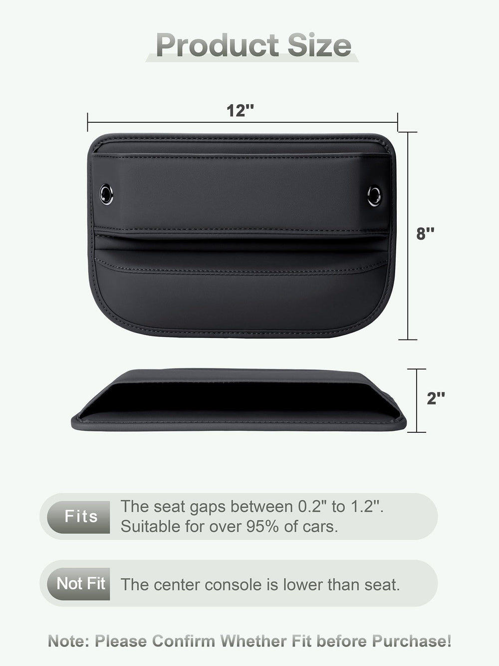 Owntow premium leather finish and stitching enhances interior look