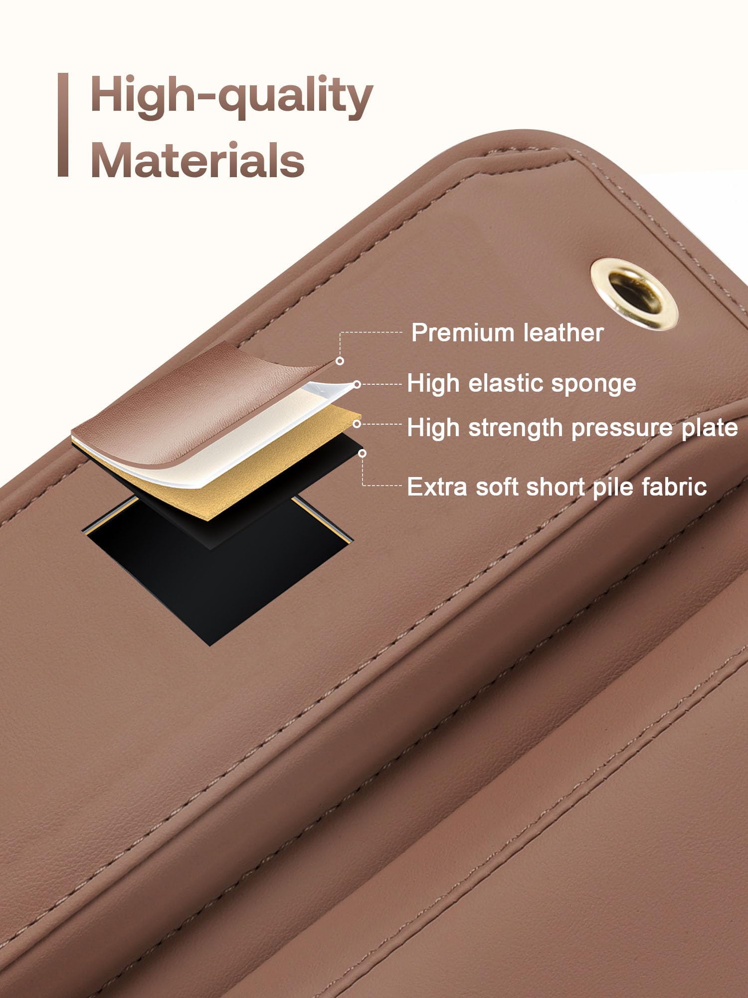Reversible Owntow gap filler can install on driver or passenger side.