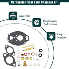 OXCANO K7515 carburetor repair kit packaging highlights easy install and compatibility.