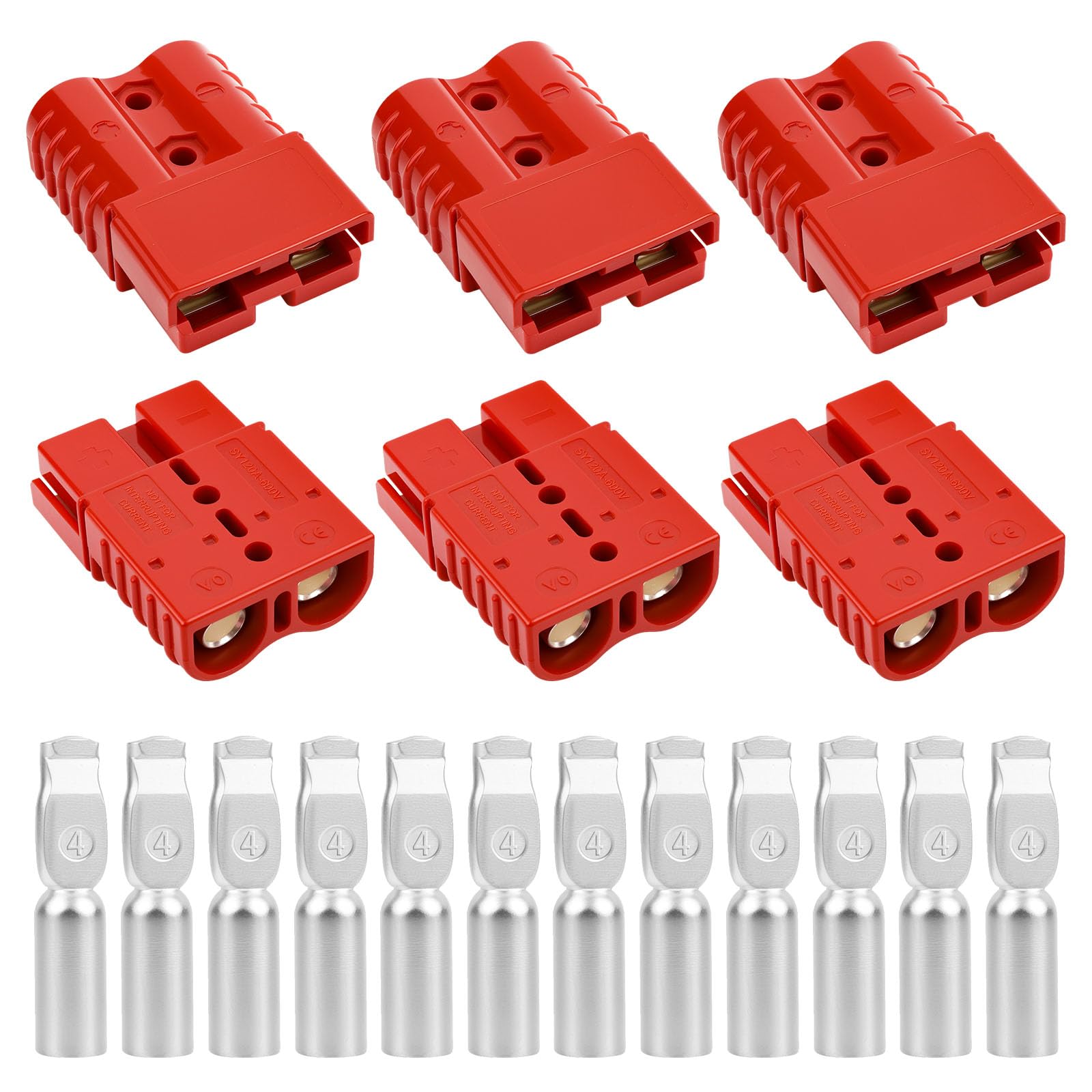 OXDFK 120A red quick-connect plug for rugged power connections
