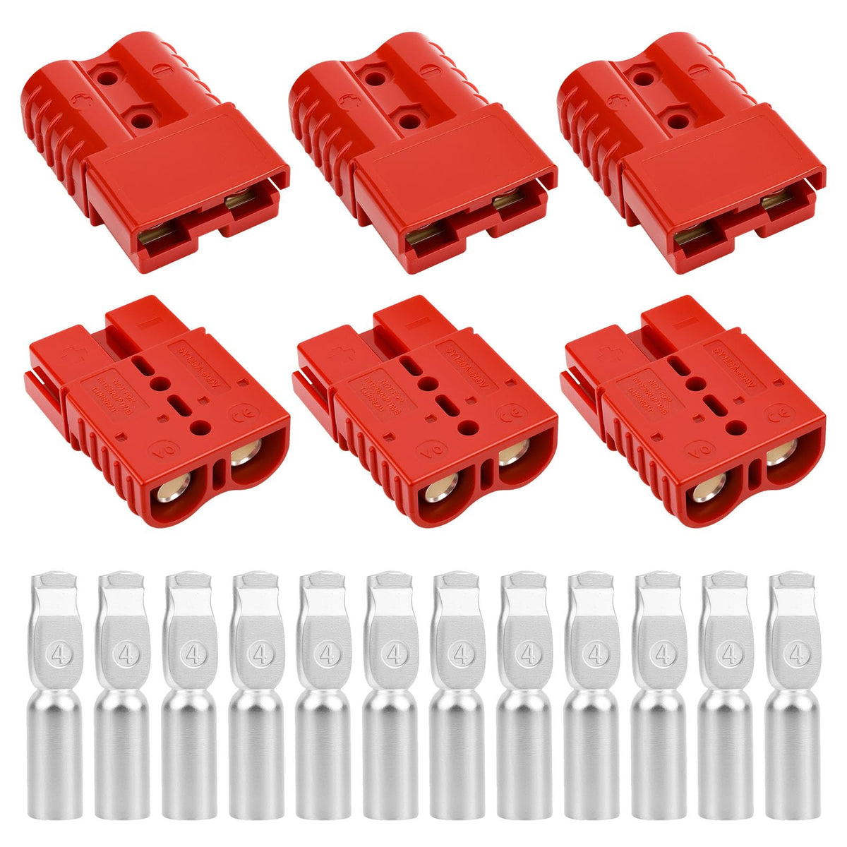 OXDFK 120A red quick-connect plug for rugged power connections