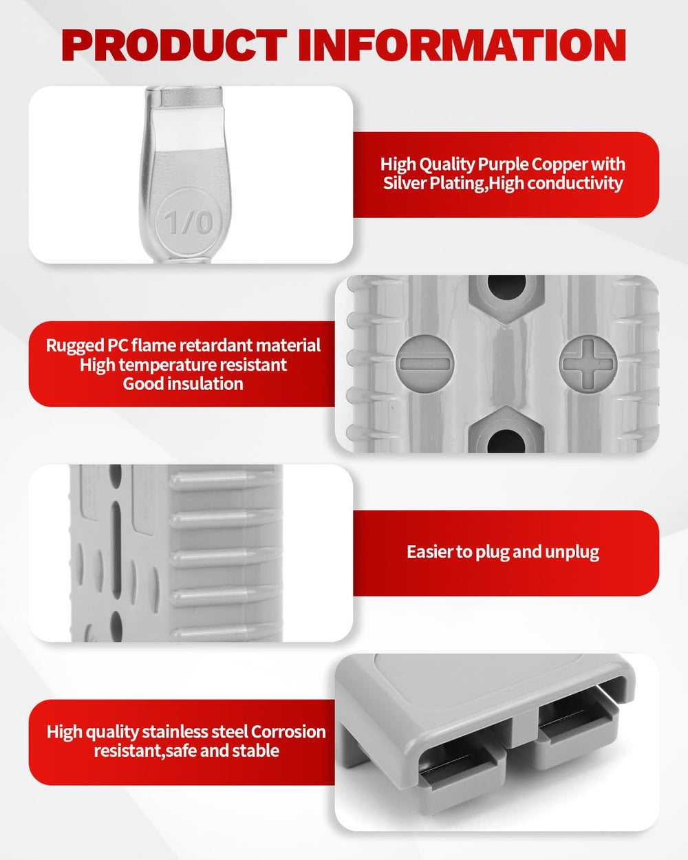 OXDFK 175A-600V terminals provide stable conductivity for heavy-duty use.