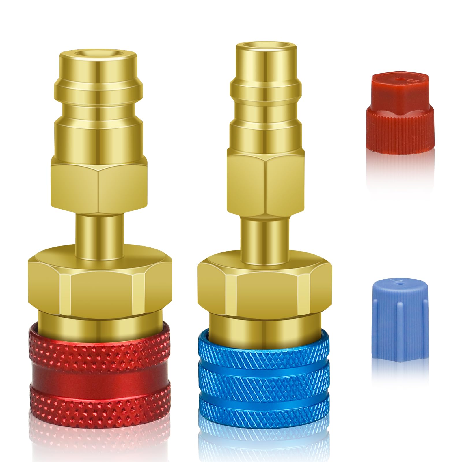 OXDFK blue low-side R1234YF adapter for secure charging connections