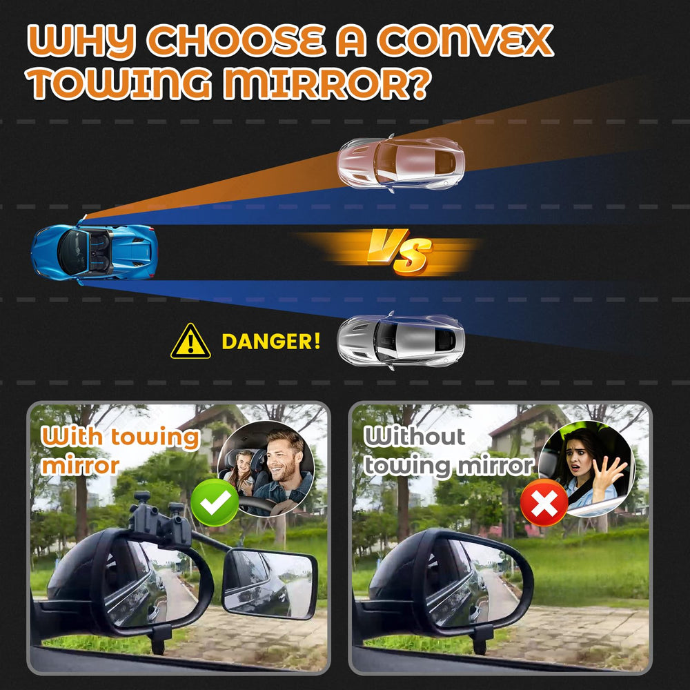 Oxerbog explosion-proof convex mirror ensures a wide, sharp field of view.