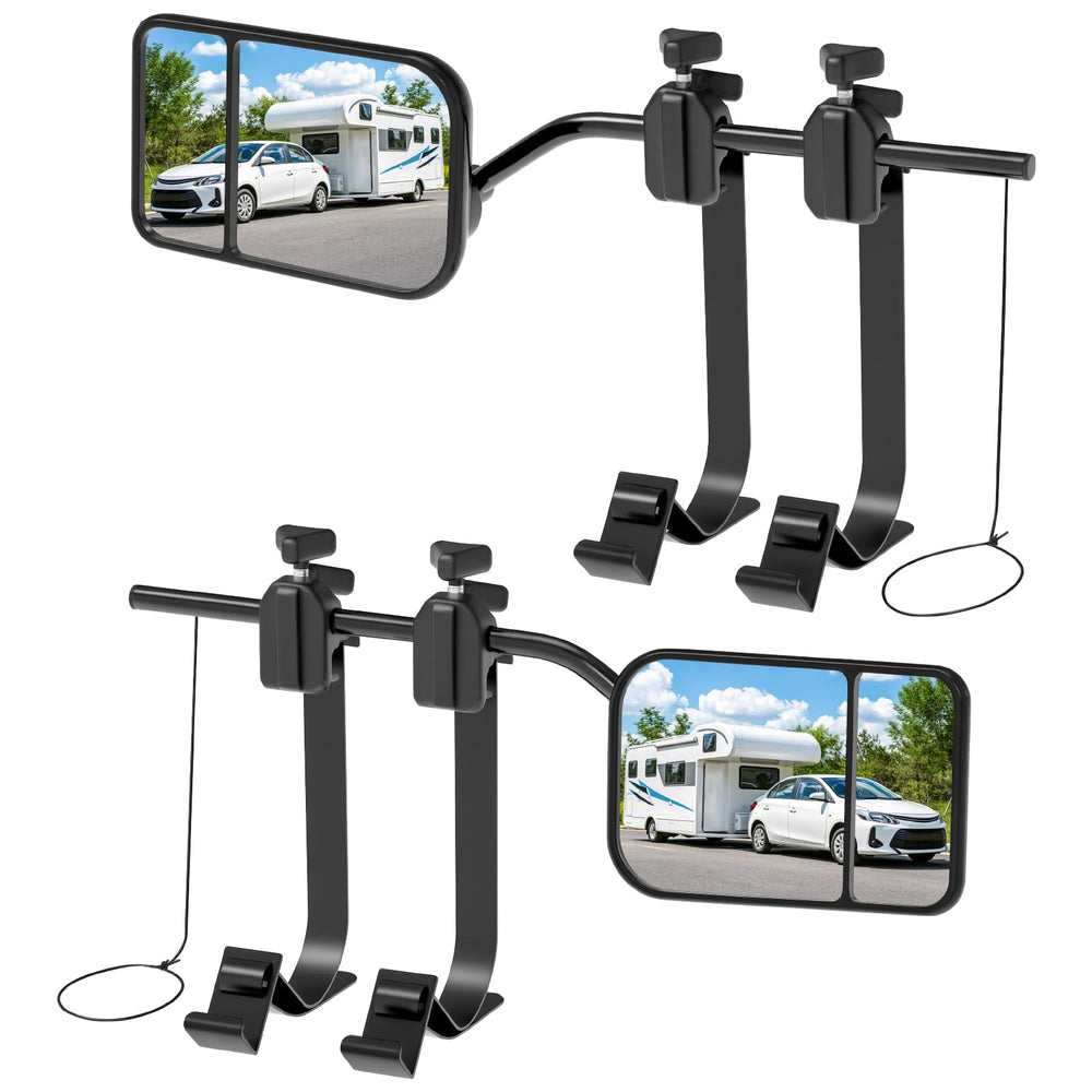 Oxerbog universal towing mirror extenders clip-on for clearer rear visibility while towing.