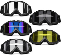 OXG 5 Pack Dirt Bike Goggles pack shot with five color lenses for versatile riding.