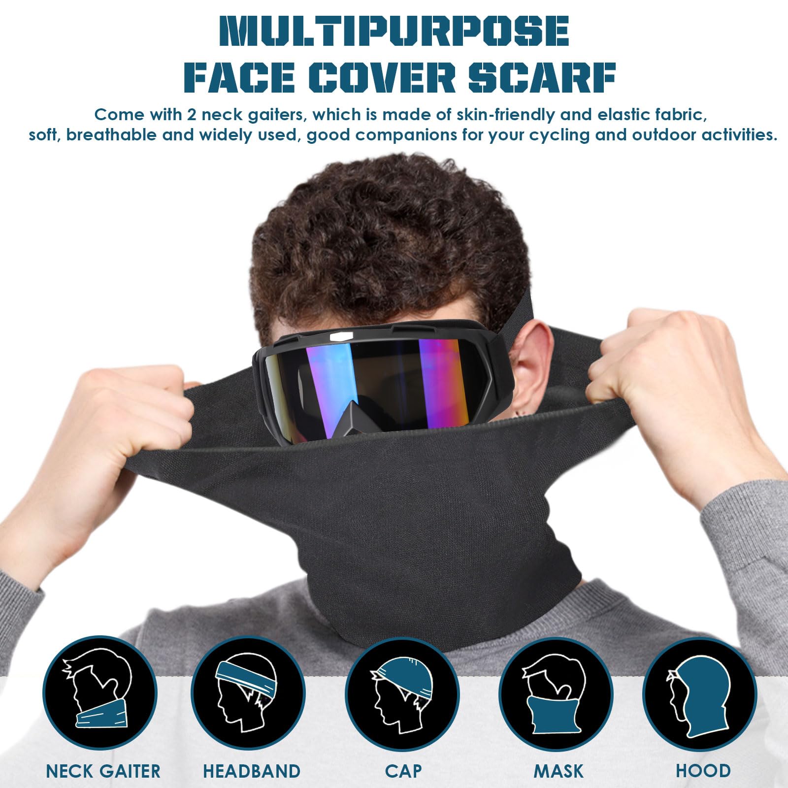 OXG goggles with adjustable nylon strap ensure secure fit for different head sizes