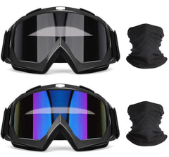 OXG dirt bike goggles with grey lens and black frame for clear daytime visibility.