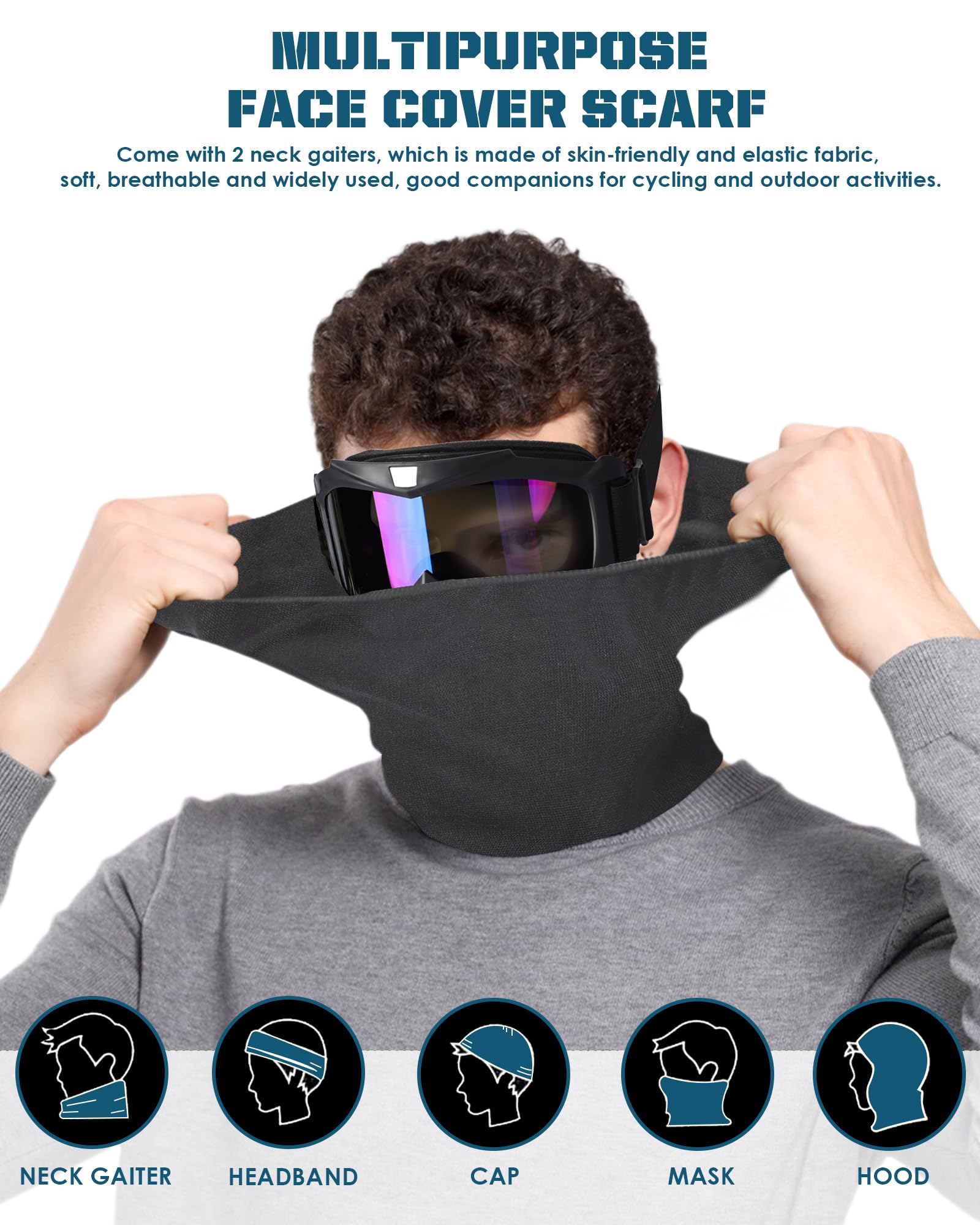 OXG dirt bike goggles feature an impact-resistant frame for rugged rides.