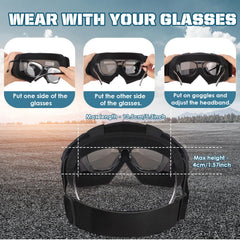 OXG goggles lens shatterproof highlights high-clarity PC lens and UV protection.