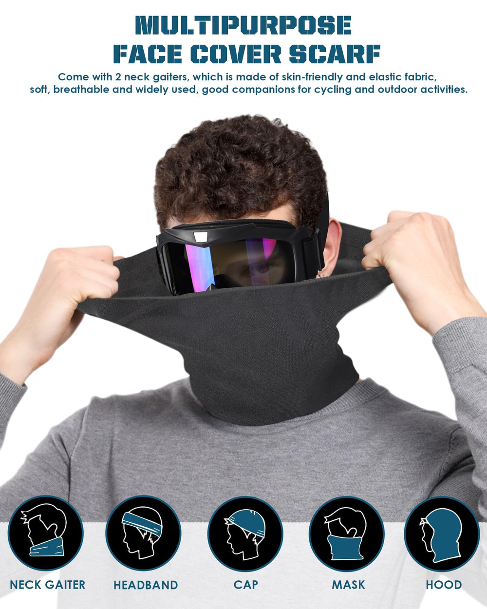 OXG goggles suitable for motocross, skiing, mountain biking and more