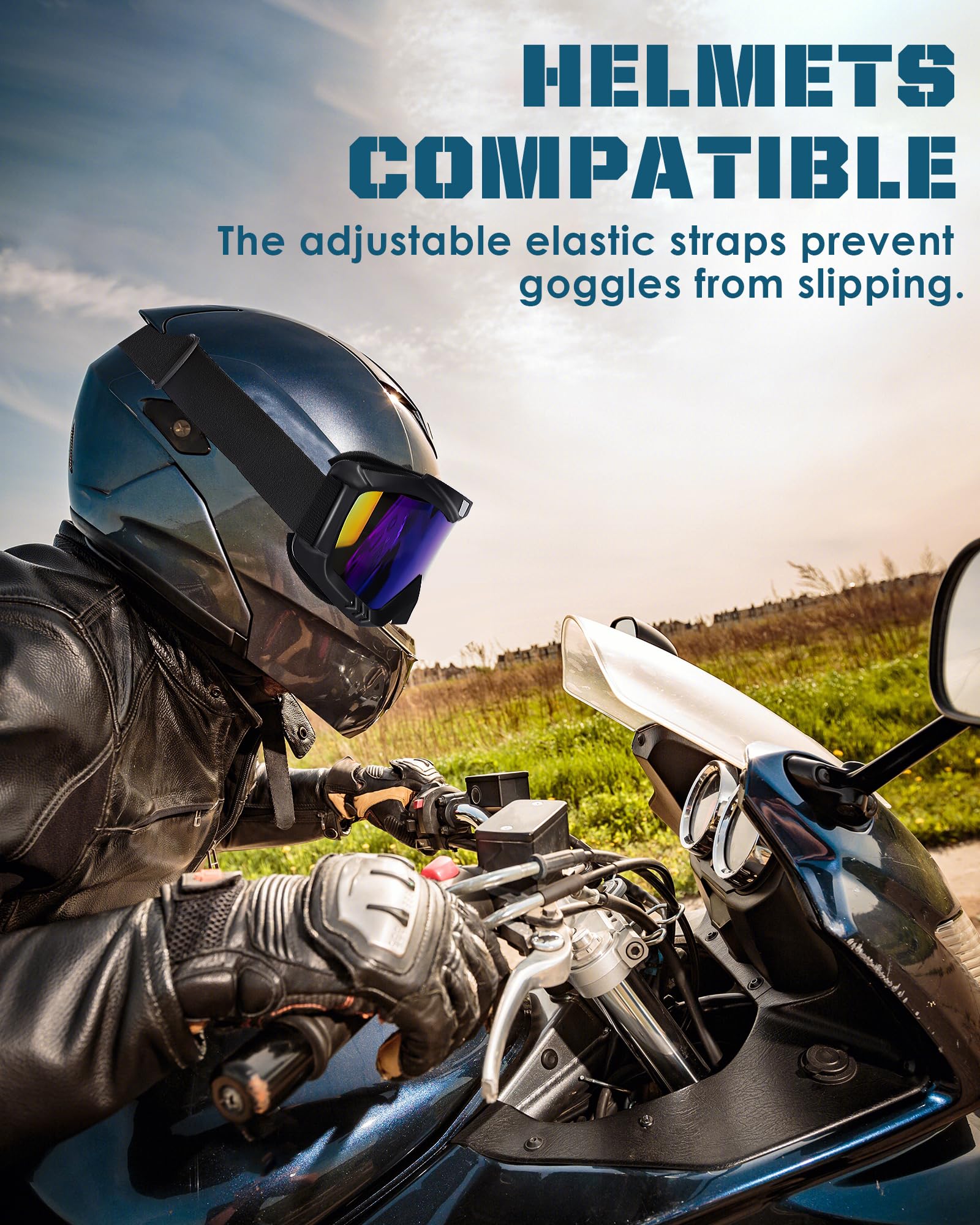 OXG goggles with UV400 lenses for clear, sun-protected vision.