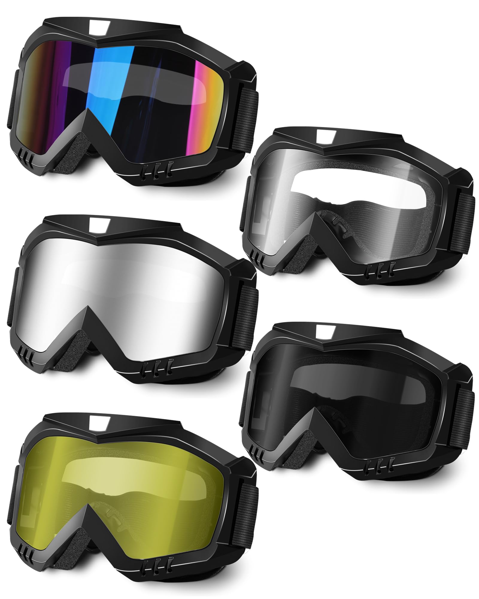 OXG motorcycle goggles OTG design with wide lens for glasses wearers during riding