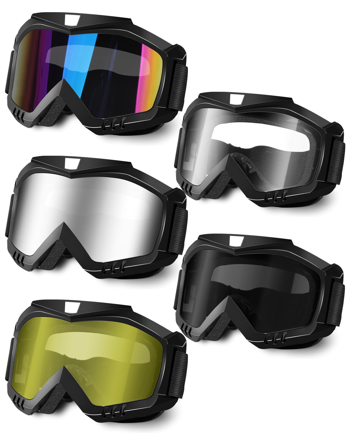 OXG motorcycle goggles OTG design with wide lens for glasses wearers during riding